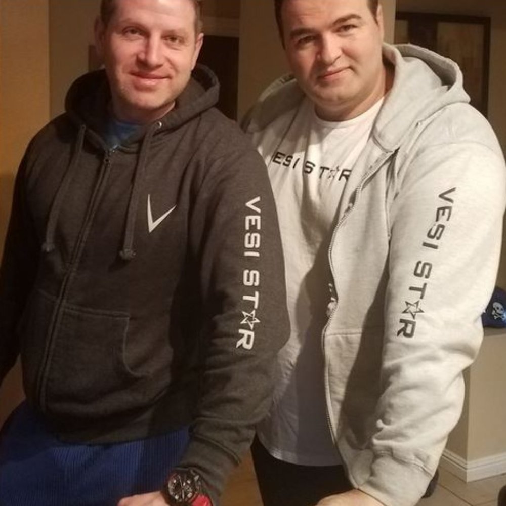 Vesi Star Cotton Hoodie, Zipper, Front Pockets - Picture 5 of 5